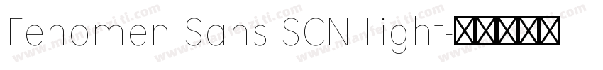 Fenomen Sans SCN Light字体转换